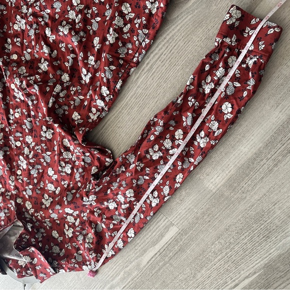 UNTUCKit Rust Floral Long Sleeve Mini Dress 2 - Picture 12 of 12